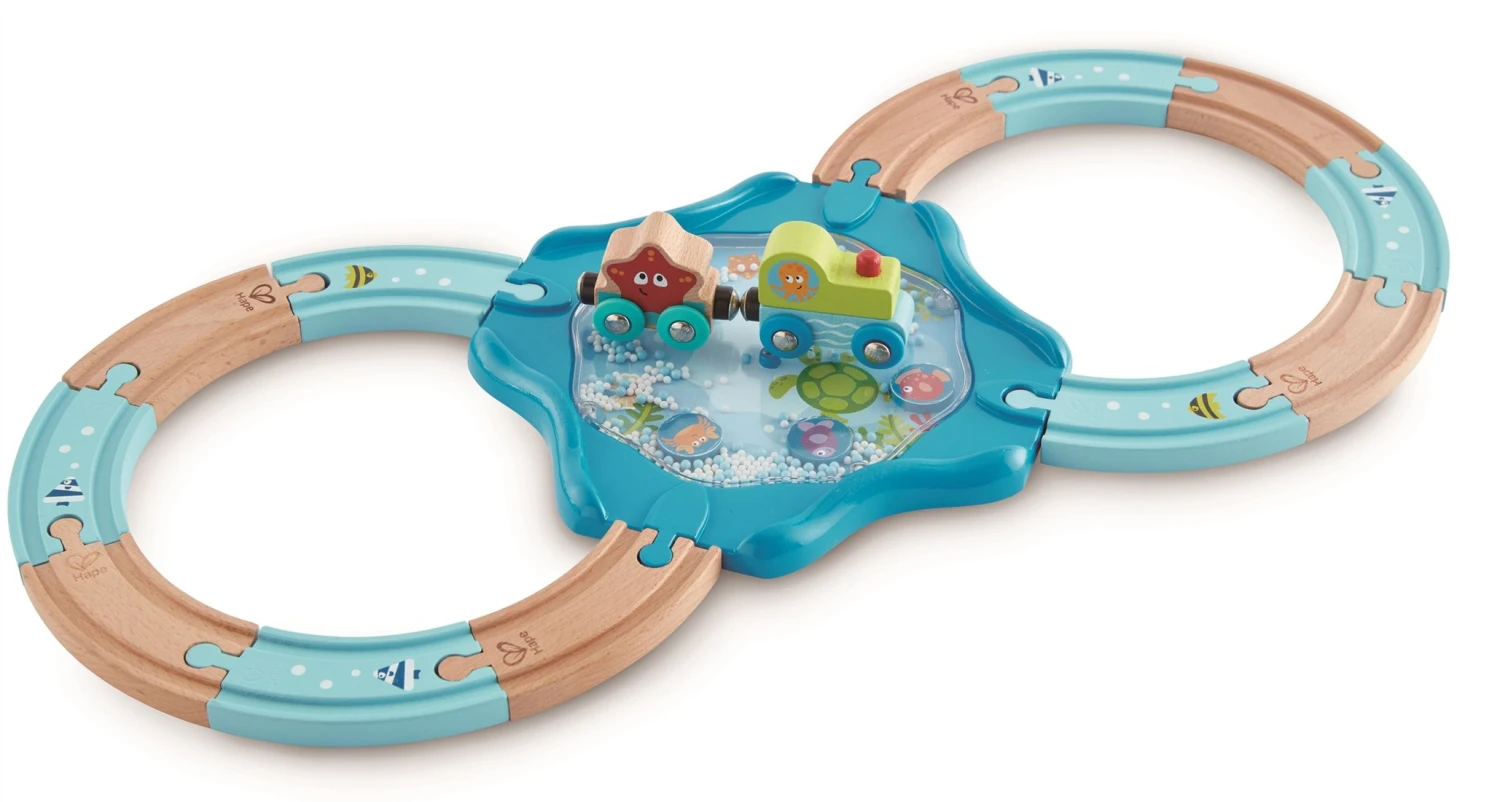 Hape E3827 Holzschienen Unterwasserwelt, Eisenbahn, Mehrfarbig 1 Hape E3827 Holzschienen Unterwasserwelt, Eisenbahn, Mehrfarbig