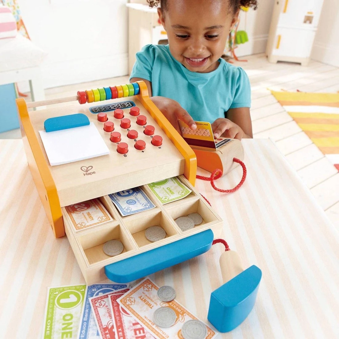 Merkloos Hape Houten Winkeltje Kassa 2 Merkloos Hape Houten Winkeltje Kassa – Bild 2