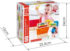 Hape Musik-Stapelwürfel | Sechsteiliges Buntes Musikbox-Spielzeug Aus Holz Für Kinder Ab 18 Monaten -Schleich Verkaufe hape musik stapelwuerfel sechsteiliges buntes musikbox spielzeug aus holz fuer kinder ab 18 monaten 3