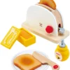 Hape Pop-up-Toaster-Set| Küchen-Fantasiespiel Mit Frühstückszubehör Für Kinder Von Hape