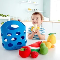 Hape E3169 Obstkörbchen Zubehör Für Kinderküchen Und Kaufmannsladen, Ab 18 Monaten -Schleich Verkaufe hape vilten fruitmandje 8 delig