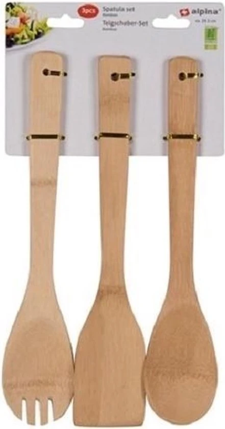 Holzspatel-Set 29,5cm 3 Stück 1 Holzspatel-Set 29,5cm 3 Stück