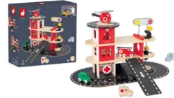 Janod Bolid - Brandweerkazerne -Schleich Verkaufe janod bolid brandweerkazerne 3