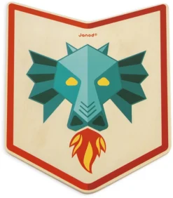 Janod - Houten Zwaard En Schild Draak -Schleich Verkaufe janod houten zwaard en schild draak 3