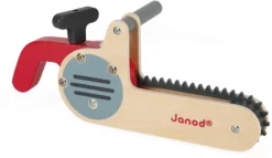 Janod J06471 Brico'kids Kettensäge Aus Holz-Rollenspielzeug Heimwerken-Entwicklung Von Feinmotorik Und Fantasie-FSC-Zertifiziert-Ab 3 Jahren