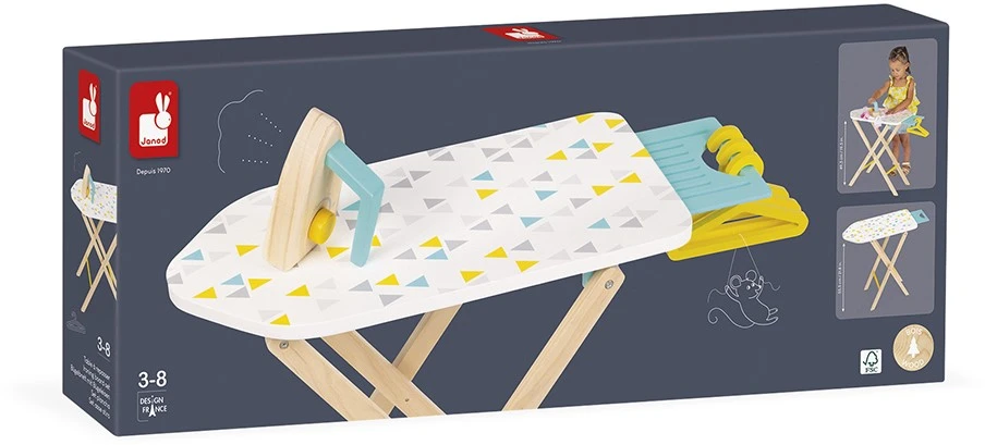 Janod J06502 Holzbügelbrett Mit Zubehör-Spielzeugimitat-Imagination Learning-FSC-Zertifiziert-Ab 3 Jahren 2 Janod J06502 Holzbügelbrett Mit Zubehör-Spielzeugimitat-Imagination Learning-FSC-Zertifiziert-Ab 3 Jahren – Bild 2