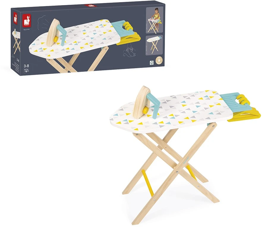 Janod J06502 Holzbügelbrett Mit Zubehör-Spielzeugimitat-Imagination Learning-FSC-Zertifiziert-Ab 3 Jahren 3 Janod J06502 Holzbügelbrett Mit Zubehör-Spielzeugimitat-Imagination Learning-FSC-Zertifiziert-Ab 3 Jahren – Bild 3