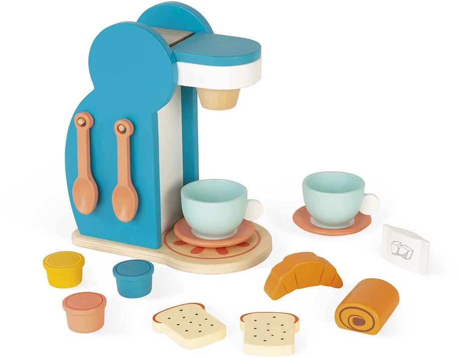 Janod J06599 Breakfast Set Frühstücks Holz-Imitation Kitchen Und Dinette Toy-12 Zubehör Inklusive-Ab 8 Jahren 2 Janod J06599 Breakfast Set Frühstücks Holz-Imitation Kitchen Und Dinette Toy-12 Zubehör Inklusive-Ab 8 Jahren – Bild 2