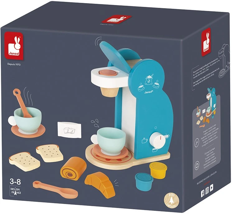 Janod J06599 Breakfast Set Frühstücks Holz-Imitation Kitchen Und Dinette Toy-12 Zubehör Inklusive-Ab 8 Jahren 3 Janod J06599 Breakfast Set Frühstücks Holz-Imitation Kitchen Und Dinette Toy-12 Zubehör Inklusive-Ab 8 Jahren – Bild 3