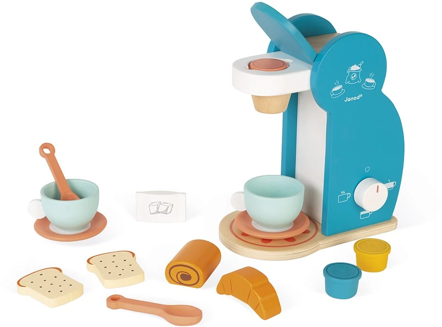 Janod J06599 Breakfast Set Frühstücks Holz-Imitation Kitchen Und Dinette Toy-12 Zubehör Inklusive-Ab 8 Jahren 1 Janod J06599 Breakfast Set Frühstücks Holz-Imitation Kitchen Und Dinette Toy-12 Zubehör Inklusive-Ab 8 Jahren