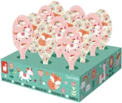 Janod Jolie Papeterie - Haarborstels Vosen Eenhoorn (1 Stuk)