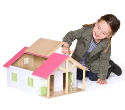 Kids Globe Pferdestall Rosa Mit 2 Boxen Und Schuppen 1:24 51x40,5x27,5cm -Schleich Verkaufe kids globe pferdestall rosa mit 2 boxen und schuppen 1 24 51x40 5x27 5cm 3