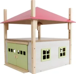 Kids Globe Kinder Globus Heuhaufen Holz Mit Schuppen 1:32 32x35x45 Rosa