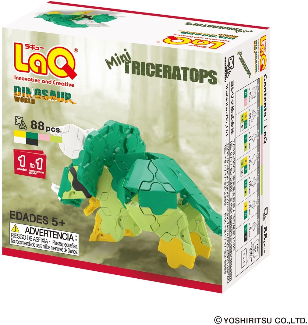 LaQ Dinosaurier-Welt MINI TRICERATOPS 2 LaQ Dinosaurier-Welt MINI TRICERATOPS – Bild 2