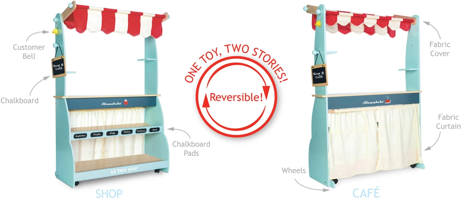 Le Toy Van – Honeybake Laden Und Kaffeestand-Rollenspiel Aus Holz Für Kinder | Café Oder Supermarkt-Rollenspiel Laden 1 Le Toy Van – Honeybake Laden Und Kaffeestand-Rollenspiel Aus Holz Für Kinder | Café Oder Supermarkt-Rollenspiel Laden
