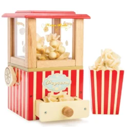 Le Toy Van – Honeybake Rollenspiel Retro-Popcornmaschine Aus Holz Für Kinder | Rollenspiel Kino, Küche Oder Filme