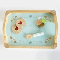 Le Toy Van – Honeybake Tee-Set Rollenspiel Aus Holz Für Kinder, Mit Teekanne, Tablett, Tassen Und Untersetzern | Nachmittagstee Rollenspiel Für Mädchen