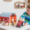 Le Toy Van – Pädagogischer Berties Trecker Aus Holz | Bauernhof & Tiere-Sammlung | Holzfiguren-Spielset | Für Mädchen & Jungen | Geeignet Für Kinder Ab 3 Jahren