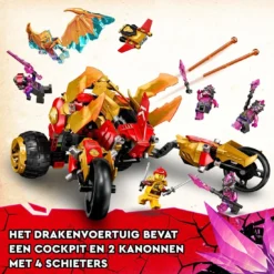LEGO Ninjago Kai's Goldener Drache Fahrzeug - 71773 -Schleich Verkaufe lego ninjago kai s gouden drakenvoertuig 71773