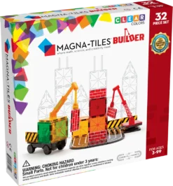 Magna-Tiles Bouwset Bouwplaats - 32-delig