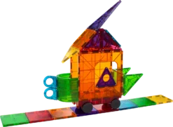 Magna-Tiles Clear Colors Deluxe Bouwset - 48-delig -Schleich Verkaufe magna tiles clear colors deluxe bouwset 48 delig 3