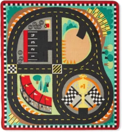 Melissa & Doug Teppich Mit Ringrennstrecke