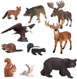 Mojo Edu Woodland Speelgoed Bosdieren - 10 Stuks
