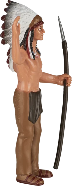 MOJO Indianerhäuptling, Realistische Geschichtskollektion, Handbemalte Spielzeugfigur -Schleich Verkaufe mojo fantasy speelgoed indiaans opperhoofd 386501 1