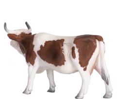 MOJO Simmental Kuh Realistische Bauernhoftierfigur Handbemalt -Schleich Verkaufe mojo farm speelgoed simmental koe 387220 2