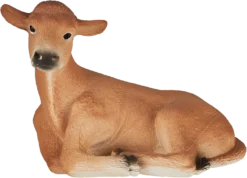 MOJO Tierfigur Aus Jersey, Wadenform, Liegend, Realistisch, Bauernhof, Handbemalt