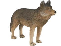MOJO Holzwolf, Stehend, Realistische Internationale Tierwelt, Handbemalte Spielzeugfigur -Schleich Verkaufe mojo woodland timber wolf standing 387025