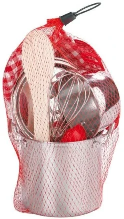 Moses 638829 KinderKochSet 13tlg. | Das Perfekte Geschenk | Aus Rostfreiem Stahl | Mit Kochhandschuh, Topflappen, Suppentopf, Messerset Und Mehr