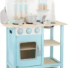 Neu Classic Toys Hölzerne Kinderküche Bon Appetit Blau - 55 X 30 X 78 Cm