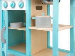 Neu Classic Toys Hölzerne Kinderküche Bon Appetit Blau - 55 X 30 X 78 Cm -Schleich Verkaufe neu classic toys hoelzerne kinderkueche bon appetit blau 55 x 30 x 78 cm 3