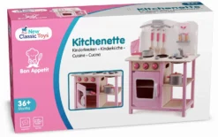 Neu Classic Toys Hölzerne Kinderküche Bon Appetit Rosa - 55 X 30 X 89 Cm -Schleich Verkaufe new classic toys houten kinderkeuken bon appetit roze 55 x 30 x 89 cm