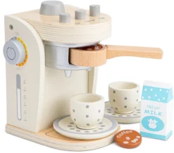 New Classic Toys Koffiezetapparaat Wit - 5-delig