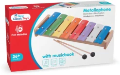 New Classic Toys® New Classic Toys Metallophone (8 Bars) With Music Book