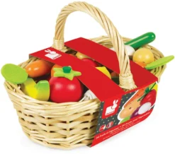 Janod Obst- Und Gemüse Sortiment Im Korb (Inhalt 24 Teile) -Schleich Verkaufe obst und gemuese sortiment im korb inhalt 24 teile 3