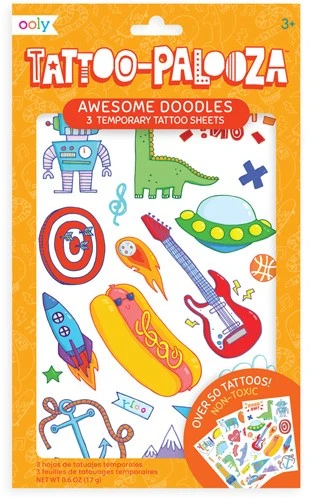 Ooly - Tattoo Palooza Temporary Tattoos - Awesome Doodles 1 Ooly - Tattoo Palooza Temporary Tattoos - Awesome Doodles