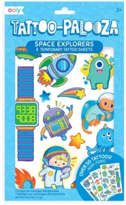 Ooly - Tattoo Palooza Temporary Tattoos - Space Explorers