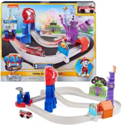 PAW Patrol Paw Patrol True Metal Total City Rescue Spielset Aus Dem Kinofilm Mit 3 Rettungsaktionen, Ab 3 Jahren, Kompatibel Mit 1:55 Fahrzeugen