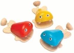 Plan Toys Holz Musikinstrument Kastagnette Fisch