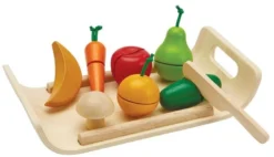 PlanToys Holzspielzeug Assortiertes Obst & Gemüse -Schleich Verkaufe plantoys holzspielzeug assortiertes obst gemuese 3
