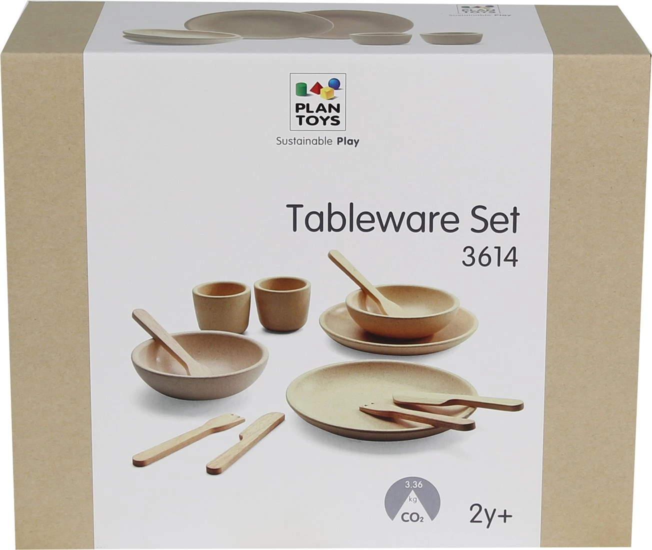 Plan Toys PlanToys Holzspielzeug Geschirrset 2 Plan Toys PlanToys Holzspielzeug Geschirrset – Bild 2