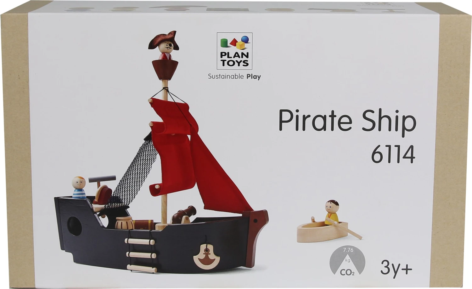 Plan Toys PlanToys Holzspielzeug Piratenschiff 2 Plan Toys PlanToys Holzspielzeug Piratenschiff – Bild 2