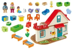 Playmobil 1.2.3 70129 Einfamilienhaus, Mit Funktionsfähiger Klingel Und Soundeffekt, Ab 18 Monaten 5 Playmobil 1.2.3 70129 Einfamilienhaus, Mit Funktionsfähiger Klingel Und Soundeffekt, Ab 18 Monaten -Schleich Verkaufe playmobil 123 70129 einfamilienhaus mit funktionsfaehiger klingel und soundeffekt ab 18 monaten 3