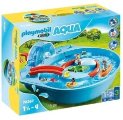 Playmobil 1.2.3 Aqua 70267 Fröhliche Wasserbahn Mit Bunten Tieren, Niedlichen Figuren Und Verschiedener Spielfunktionen, Ohne Verschluckbare Einzelteile, Ab 1,5 Jahren [Toy Award 2020]
