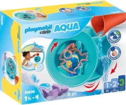 Playmobil 1.2.3 Aqua - Wasserstrudel Mit Baby-Hai 70636