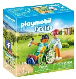 PLAYMOBIL City Life 70193 Patient Im Rollstuhl, Ab 4 Jahren