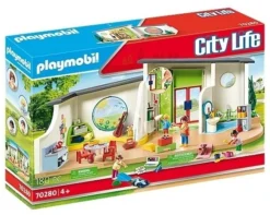 PLAYMOBIL City Life 70280 KiTa Regenbogen Mit Licht- Und Soundeffekt, Ab 4 Jahren